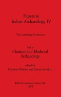 Papers in Italian Archaeology IV