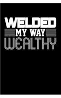 Welded My Way Wealthy: Blank Lined Journal