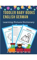 Toddler Baby Books English German Learning Picture Dictionary