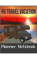 RV Travel Vacation Planner Notebook