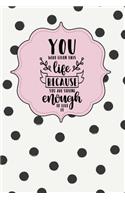 You Were Given This Life Because You Are Strong Enough to Live It: Dot Grid Bullet Planner for Busy Moms. Turn Your Chaos Into Calm. Black Dots on Cream