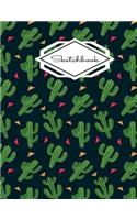 Sketchbook: Black Green Cactus(1 Sketchbooks)