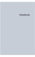 Notebook: Lined Composition Notebook- To Write Feelings in (Large 6×9 inches) with 120 pages -- Silver Simple Hardcover. Cute Gifts for Women.