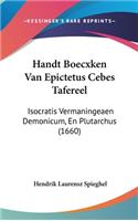 Handt Boecxken Van Epictetus Cebes Tafereel