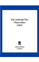 Asylrecht Der Naturvolker (1903)