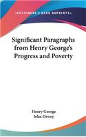 Significant Paragraphs from Henry George's Progress and Poverty