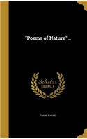 Poems of Nature ..