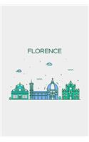 Florence Minimalist Travel Notebook [Lined] [6x9] [110 pages]