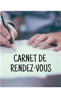 Carnet de Rendez-Vous: Organisez et notez vos rendez-vous pour une meilleure gestion de votre emploi du temps - 100 pages - Prestation de service - Profession libérale - A
