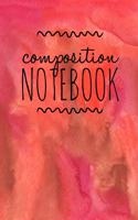 Composition Notebook: College Ruled 6" x 9" Writing Notes Journal, Office, Kids, School and college student.