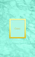 Cassy: Custom dot grid diary for girls - Cute personalised gold and marble diaries for women - Sentimental keepsake notebook journal - Bright blue aqua tea