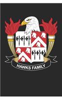 Hawks: Hawks Coat of Arms and Family Crest Notebook Journal (6 x 9 - 100 pages)