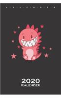 Roter Dinosaurier Kalender 2020