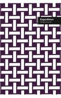 Expedition Lifestyle Journal, Wide Ruled Write-in Dotted Lines, (A5) 6 x 9 Inch, Notebook, 288 pages (Purple)