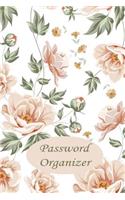 Password Organizer: Web Password Book / Password Book / Password Journal / Internet Password Book (Floral pattern design)(6 Password Organizer)