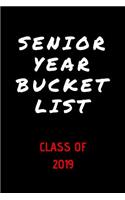 Senior Year Bucket List - Class of 2019