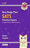 KS2 Maths & English SATS Practice Papers: Pack 2 - for the 2025 tests (with free Online Extras)