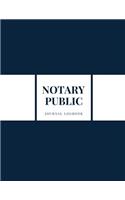 Notary Public Journal Logbook: Modern Blue (8.5 X 11)