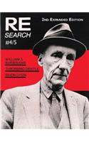 Re/Search 4/5: William S. Burroughs, Throbbing Gristle, Brion Gysin: William Burroughs, Brion Gysin, Throbbing Gristle