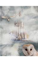 Owl Castle Notebook: 8.5 X 11 202 College Ruled Pages