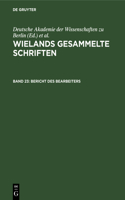 Bericht Des Bearbeiters