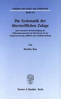 Die Systematik Der Ubertariflichen Zulage