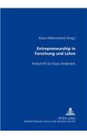 Entrepreneurship in Forschung Und Lehre