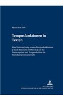 Tempusfunktionen in Texten