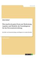 Was macht ein gutes Team aus? Bedeutung, Aspekte und Modelle der Teamdiagnose für die Personalentwicklung