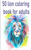 50 lion coloring book for adults