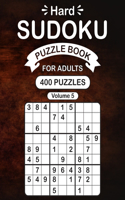 Hard Sudoku Puzzle Book For Adults Volume 5