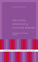 Legal Language of Scottish Burghs