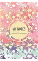 My Notes Important to Remember