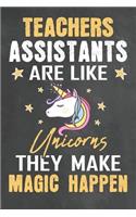 Teachers Assistants Are Like Unicorns They Make Magic Happen