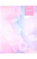Cornell System Notes 110 Pages: Bright Pastel Pink and Purple Notebook for Professionals and Students, Teachers and Writers