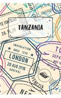 Tanzania: Ruled Travel Diary Notebook or Journey Journal - Lined Trip Pocketbook for Men and Women with Lines