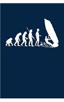Evolution Windsurfer: Notizbuch / Notizheft für Surfer Surf-en Windsurf-en Windsurf-ing A5 (6x9in) dotted Punktraster