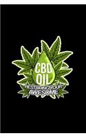 CBD Oil Restoring Your Awesome: Lined Journal - CBD Oil Restoring Your Awesome Funny Cannabidiol Plant Gift - Black Ruled Diary, Prayer, Gratitude, Writing, Travel, Notebook For Me