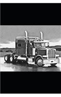 Peterbilt 388 notebook: 6 x 9. Lined paper. 120 pages(6 Truck Notebooks)