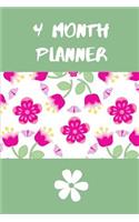 4 Month Planner