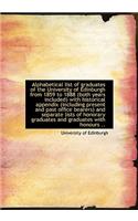 Alphabetical List of Graduates of the University of Edinburgh from 1859 to 1888 (Both Years Included