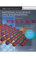 Materials Science and Engineering: An Introduction, 10e Epub Reg Card and Abridged Print Companion Set