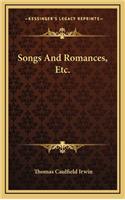 Songs and Romances, Etc.