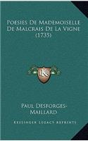 Poesies De Mademoiselle De Malcrais De La Vigne (1735)