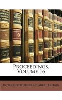 Proceedings, Volume 16: (English)