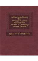 Adelsschematismus Des Osterreichischen Kaiserstaates, Volume 2