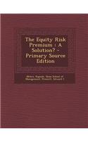 Equity Risk Premium