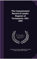 Commissariot Record of Lauder. Register of Testaments, 1561-1800