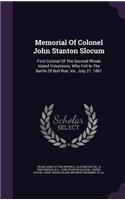 Memorial Of Colonel John Stanton Slocum