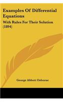 Examples Of Differential Equations